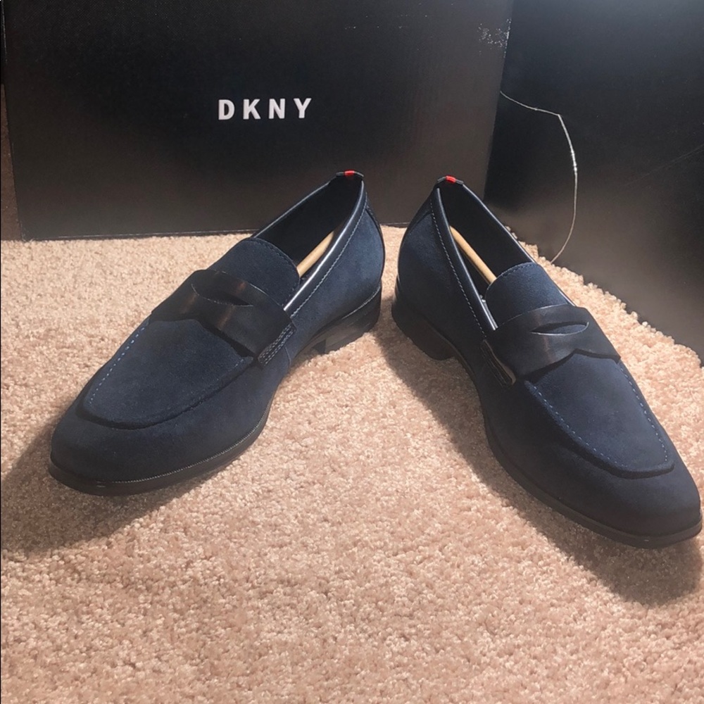 DKNY Navy Blue Loafers New without Box
